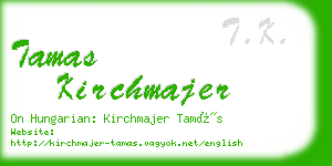 tamas kirchmajer business card